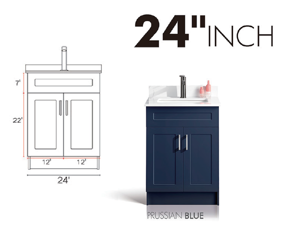 Meuble-lavabo de 24 po