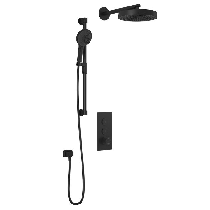 Premia - Moroka TD2 Shower system - Wall arm - Matte black BF1922-160-200