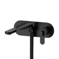 Riobel TIN21 Interval wall mount thermostatic pressure balance tub filler trim in black
