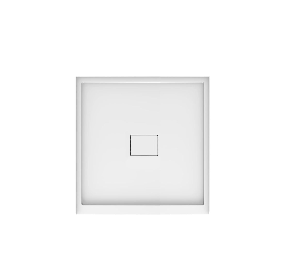 Cache 3636 acrylic alcove shower base in white