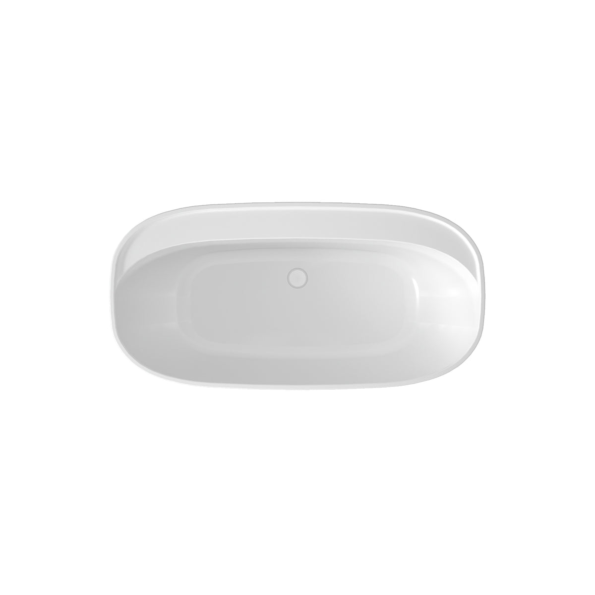 Alaro 5528 acrylic freestanding bathtub top view