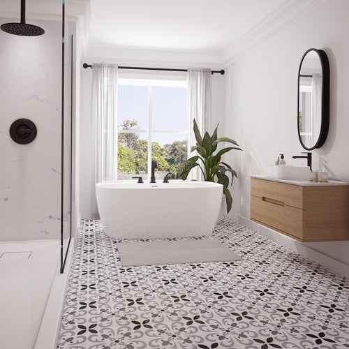 Alaro 5528 acrylic freestanding bathtub in white