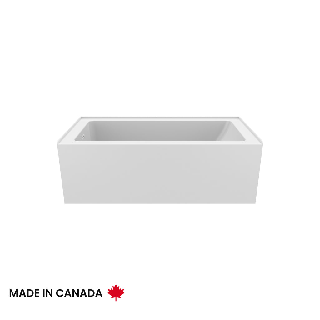 Clermont 3060 IFS AFR acrylic alcove bathtub in white