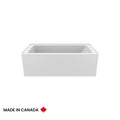 Clermont 3060 IFS AFR acrylic alcove bathtub in white