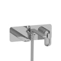 Riobel TEV21 Ever wall mount thermostatic pressure balance tub filler trim in chrome