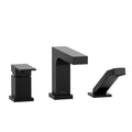 Riobel TQA16 Quadrik 3-hole pressure balance deck mount tub filler trim in black