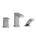Riobel TQA16 Quadrik 3-hole pressure balance deck mount tub filler trim in chrome